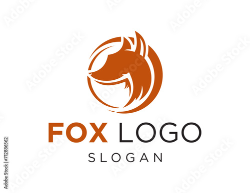 The logo design is about Fox and was created using the Corel Draw 2018 application with a white background.