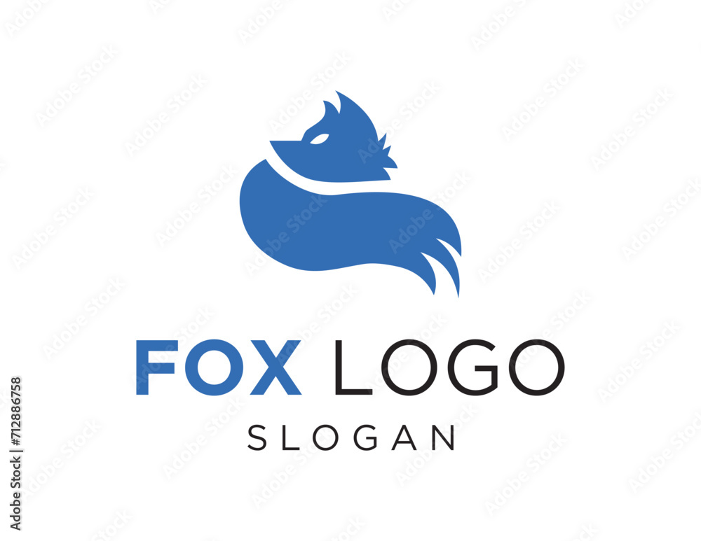 The logo design is about Fox and was created using the Corel Draw 2018 application with a white background.