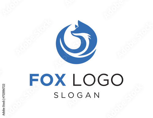 The logo design is about Fox and was created using the Corel Draw 2018 application with a white background.