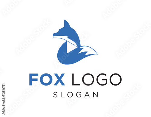 The logo design is about Fox and was created using the Corel Draw 2018 application with a white background.