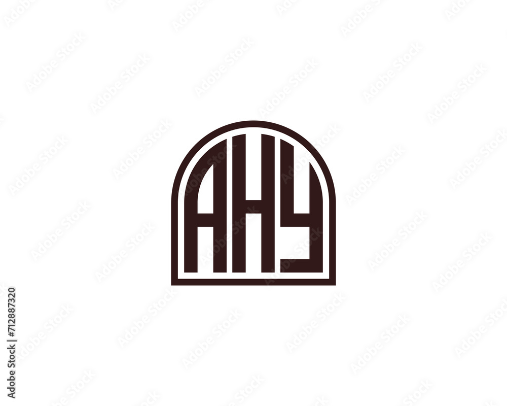 AHY logo design vector template