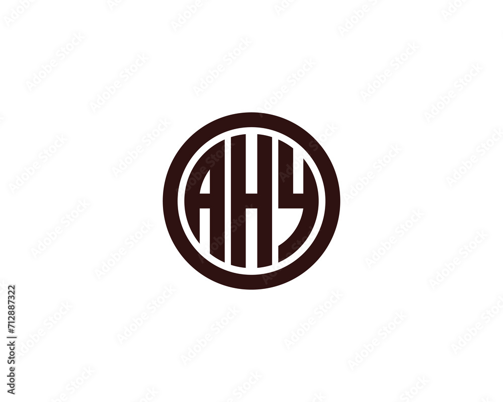 AHY logo design vector template AHY logo design vector template