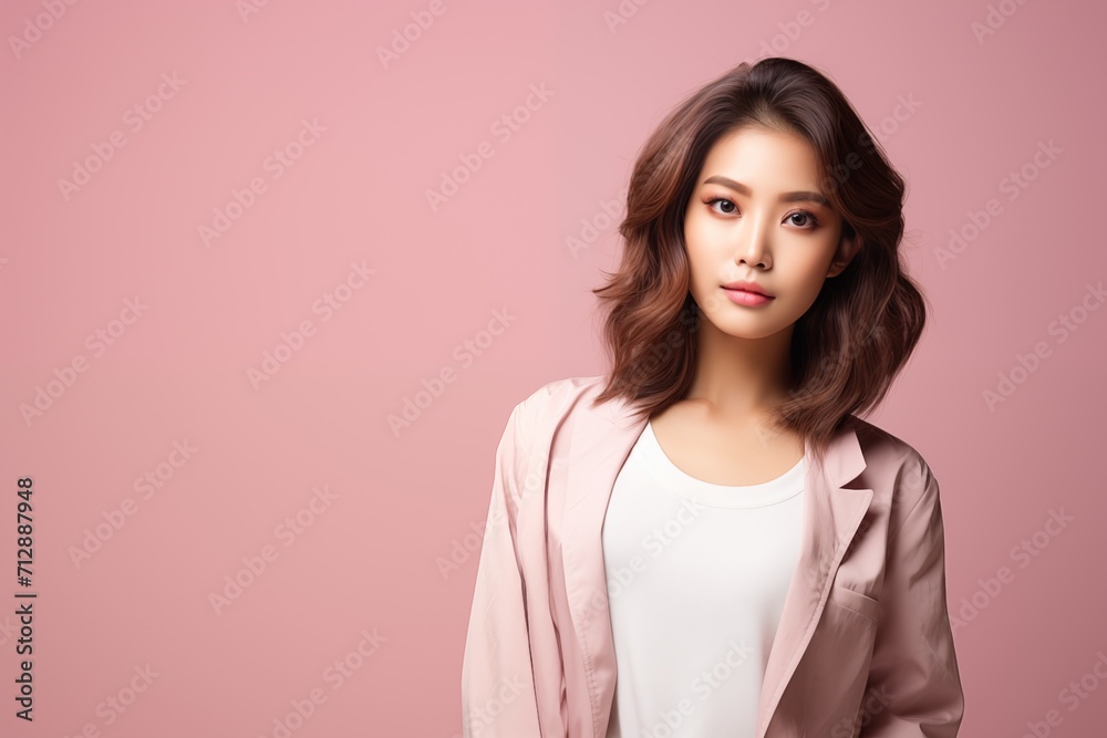 Illustration of a fashion portrait, AI Generated Illustration of a fashion portrait, AI Generated