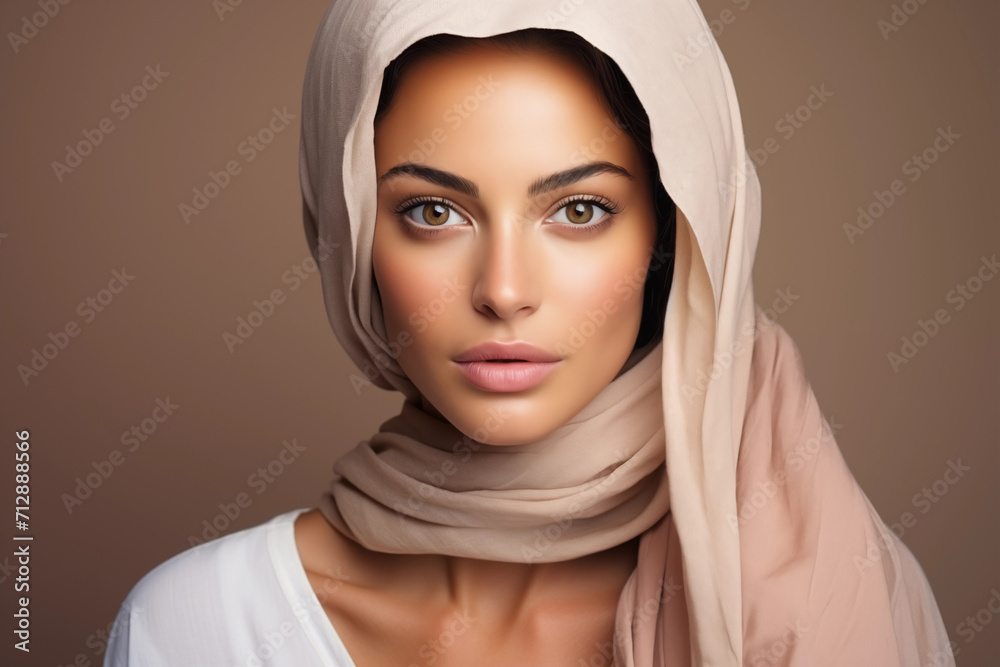 Illustration of a fashion portrait, AI Generated Illustration of a fashion portrait, AI Generated