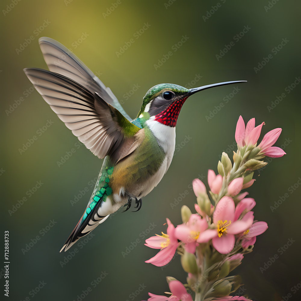 Fototapeta premium hummingbird on a branch