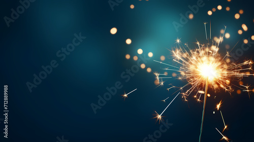 Beautiful fireworks background at night for holiday decoration