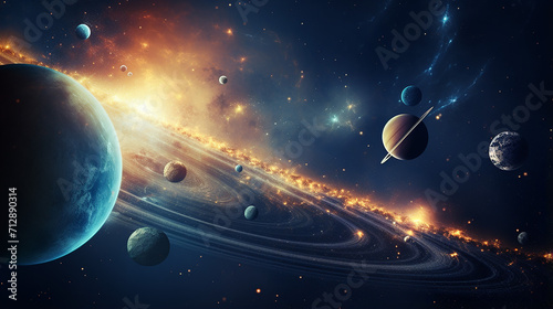 beautiful solar system and space objects elements of this image