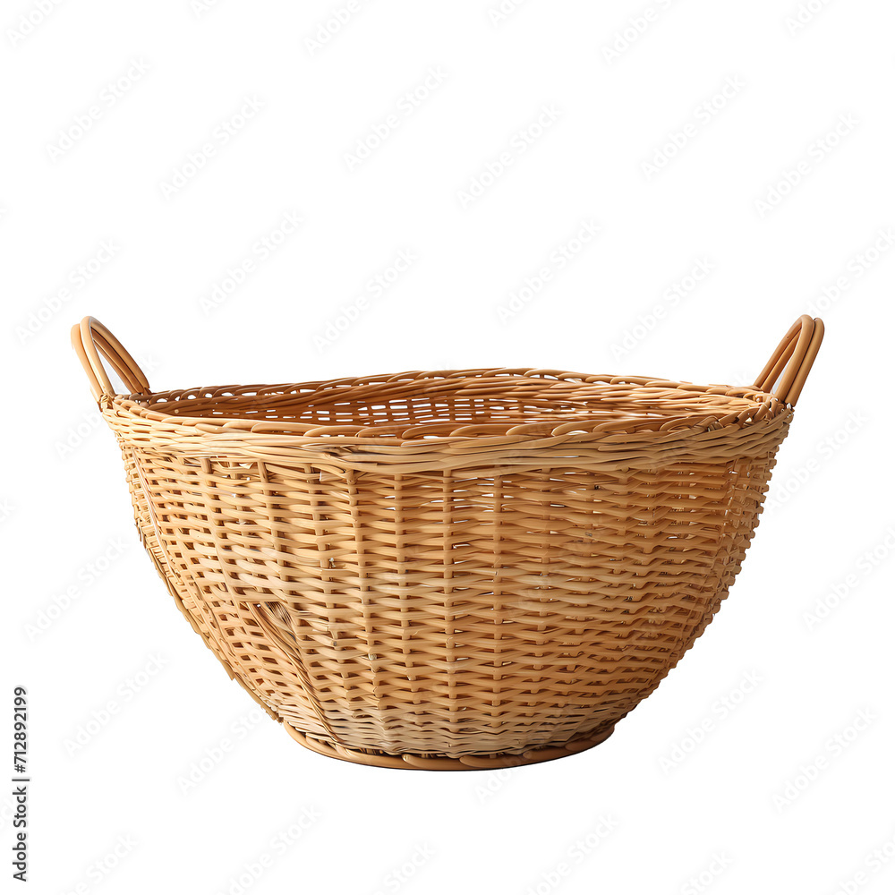 Empty rattan Basket