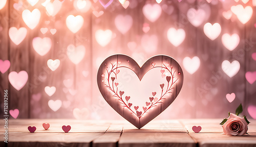 heart background, romantic abstract wallpaper , beautiful love concept wallpaper