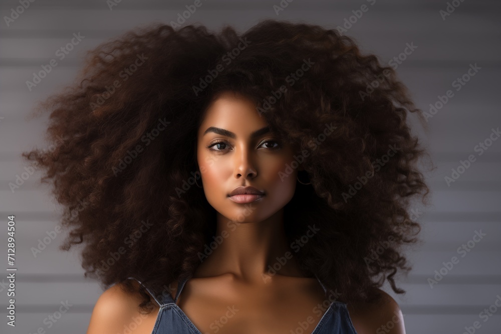 Illustration of a fashion portrait,  AI Generated.