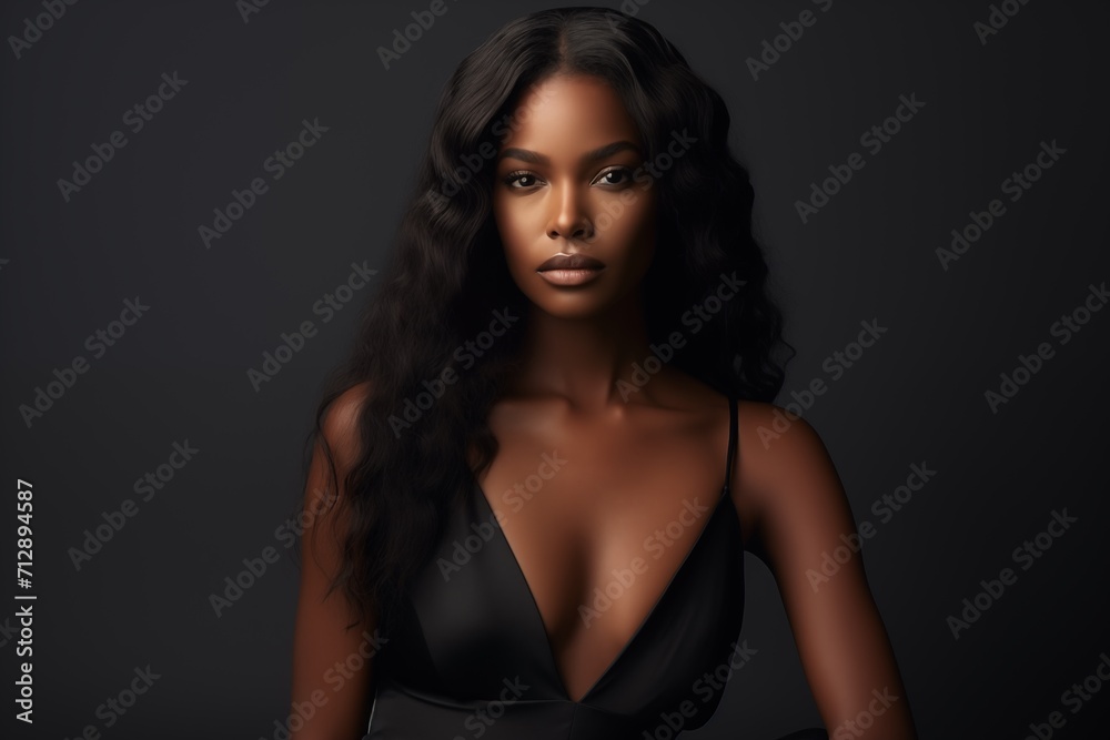 Illustration of a fashion portrait, AI Generated. Illustration of a fashion portrait, AI Generated.
