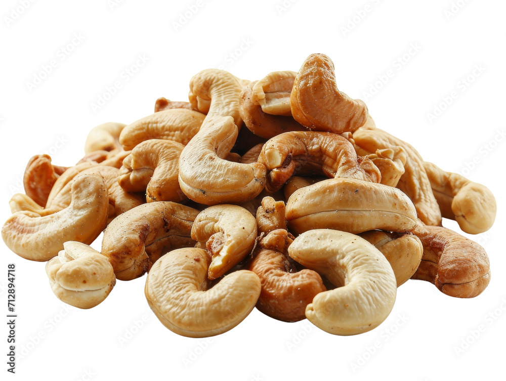 Cashew Nuts Isolated on Transparent or White Background, PNG Cashew Nuts Isolated on Transparent or White Background, PNG