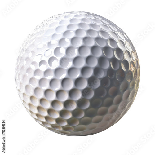 Golf Ball Isolated on Transparent or White Background, PNG