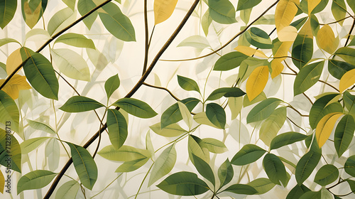 green leaves background