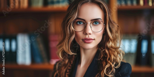 An attractive woman lawyer ...