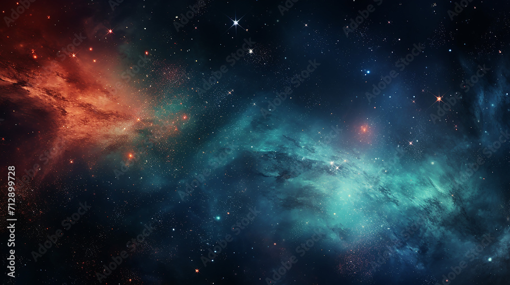 deep space background stars and galaxies
