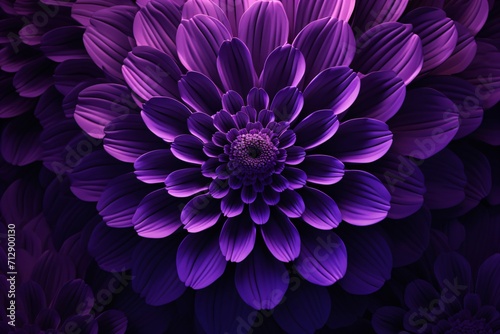 Purple color floral pattern wallpaper