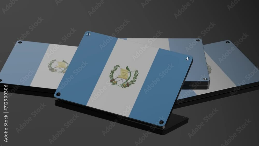 Guatemala logo Illustrative 3D Animation International Signal in Action Guatemala logo Illustrative 3D Animation International Signal in Action