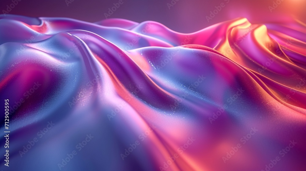 Vibrant, 3D neon wave with a fluid, glossy surface. Holographic effect on a multicolored abstract backdrop. HD realism. Vibrant, 3D neon wave with a fluid, glossy surface. Holographic effect on a multicolored abstract backdrop. HD realism.