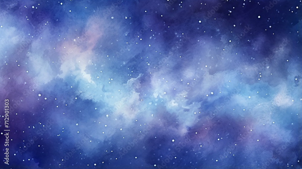 starry sky and space background with stars and nebula