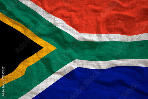 National flag of South Africa. Background  with flag of South Africa