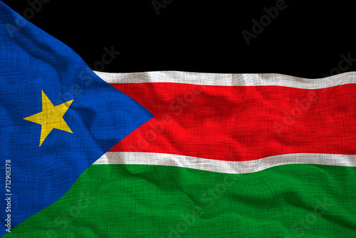 National flag of South Sudan. Background  with flag of South Sudan.