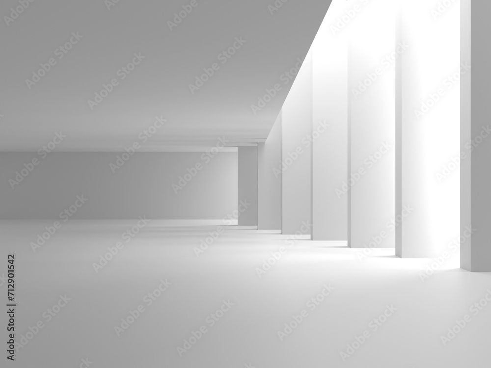 Empty Room. Abstract Futuristic Interior Empty Room. Abstract Futuristic Interior