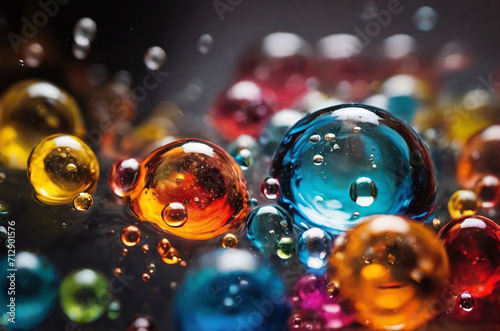background with water bubbles