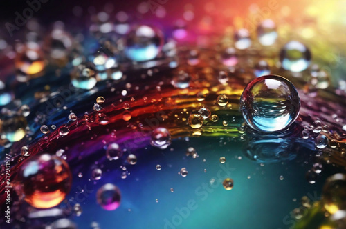  colorful background with water bubbles