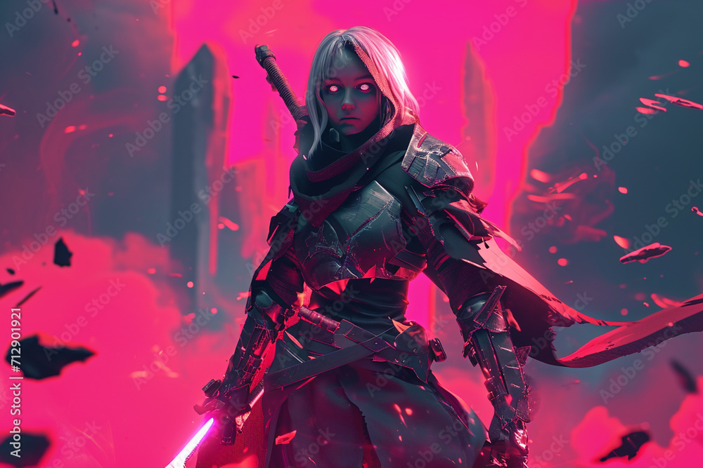 game character background 3d stylish wallpaper illustration