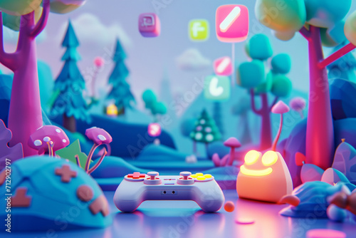 game character background 3d stylish wallpaper illustration