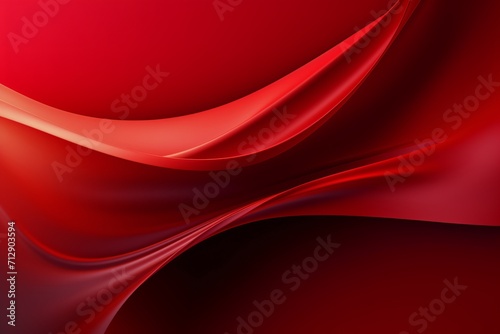 Red wallpaper will silky smooth fabric drapes waves pattern or swirl texture