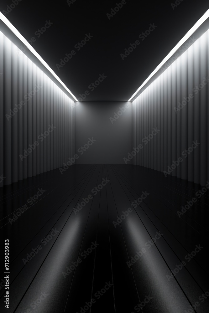 Obraz premium Minimalist black and white modern background