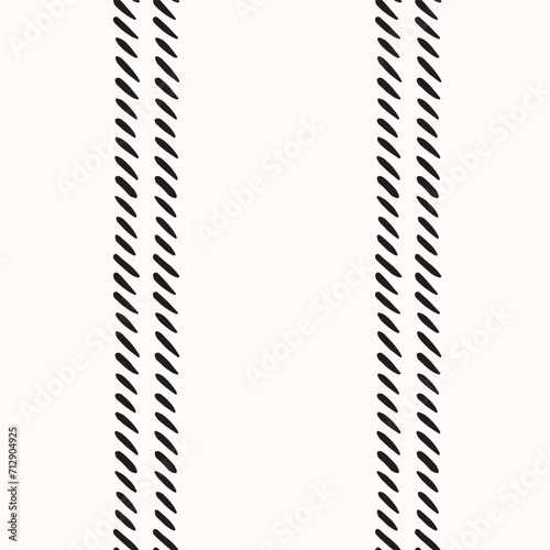 Simple double line twill stripes pattern in a color palette of light pink on off white background forming a seamless vector pattern. Great for homedecor,fabric,wallpaper,giftwrap,stationery,packaging.