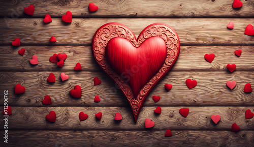 valentines background, red heart photo