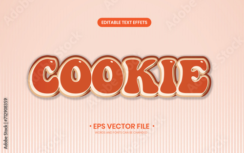 Cookie 3d Text Effect