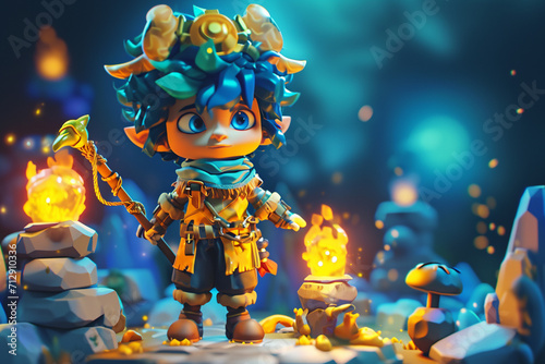 game character background 3d stylish wallpaper illustration