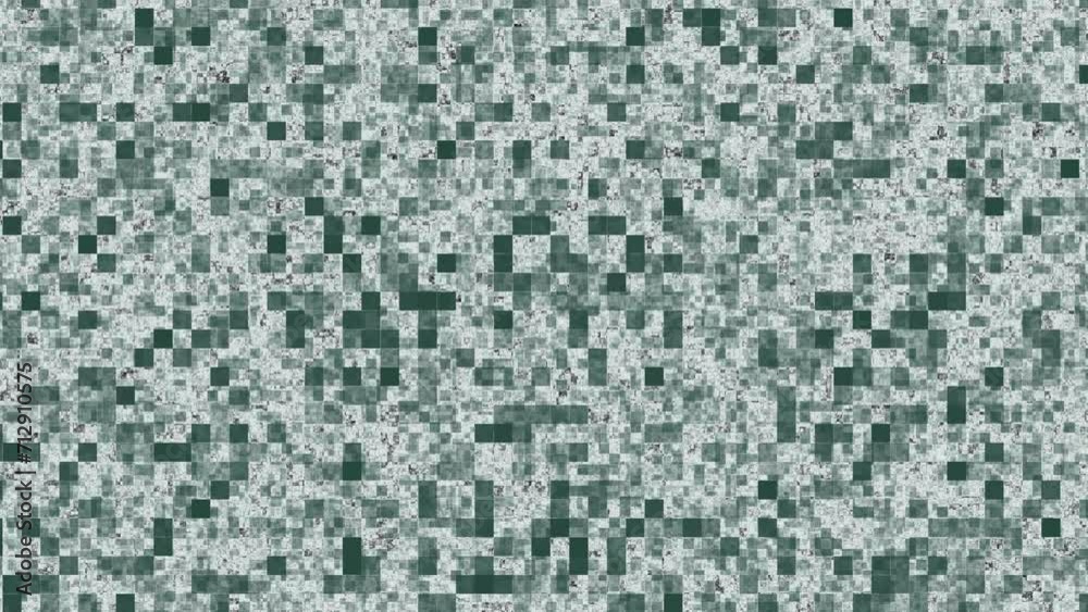 Cyclic animation multi color pixels change, cyclic animation of changing multi color squares background Cyclic animation multi color pixels change, cyclic animation of changing multi color squares background