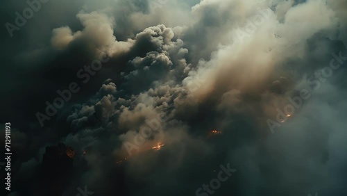 A hauntingly beautiful yet sobering view of smoke and pollution through macro footage. photo
