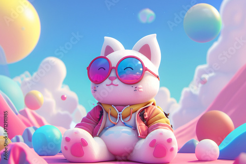 game character background 3d stylish wallpaper illustration