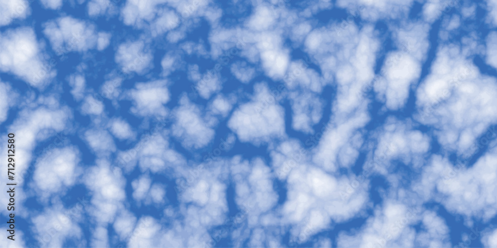 Blue cloudy sky. Natural background. Vector illustration Blue cloudy sky. Natural background. Vector illustration