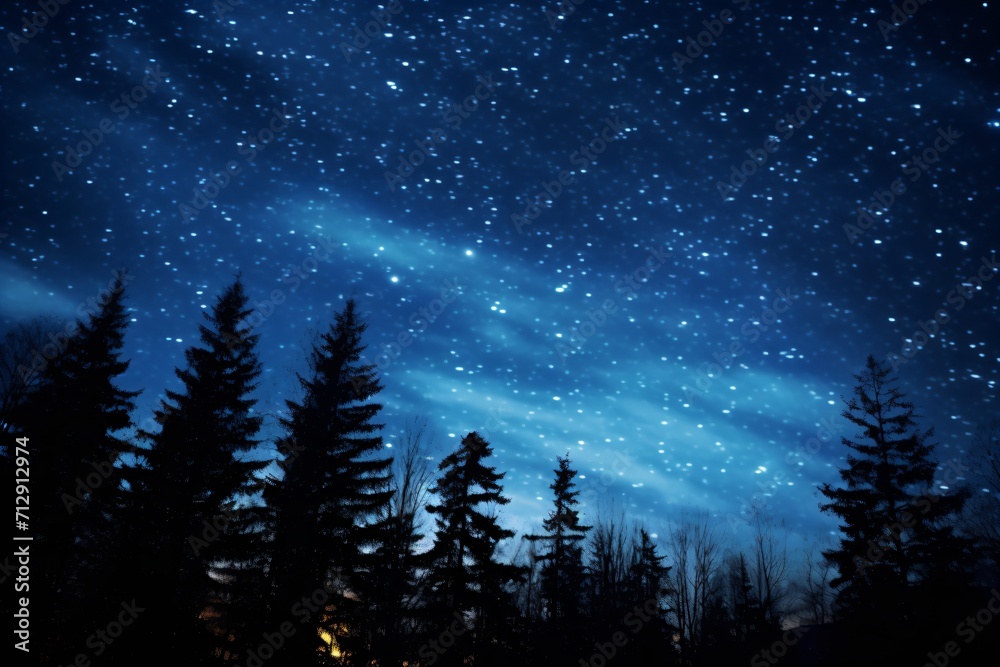 Long-exposure photography of the night sky with stars Long-exposure photography of the night sky with stars