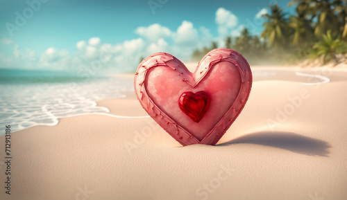 red heart beautiful background, red roses , copyspace 