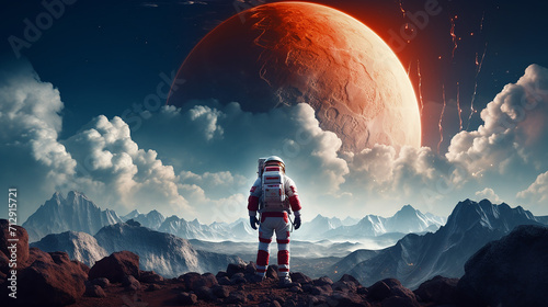 astronaut on the new planets