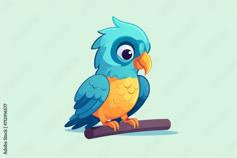 A cute illustration of a parrot A cute illustration of a parrot