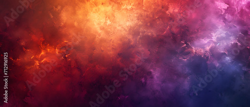 A vibrant, swirling magenta and maroon cloud bursts with boundless colorfulness in the vast expanse of space