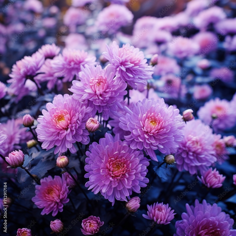 Obraz premium Aster China Flower Realistic AI Generated pictures