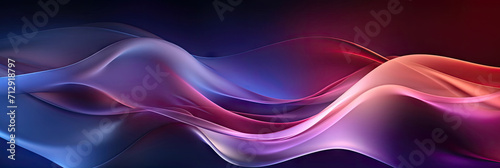 3d curved purple blue wave background, abstract background with blue smoke on dark background