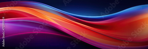 3d abstract colorful wave background, elegant blue and purple curves wave background, banner