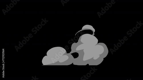 Smoke Liquid Style Elements Motion Graphics Pack is a versatile collection of 2D liquid smoke animations hand drawn in a cartoon style. 4K resolution with alpha channel.
